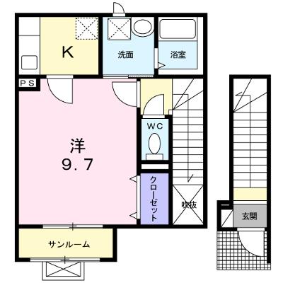 ラフレシール 203【管理NO：1-016009801-02030】 ★家具家電は申し込み後に搬入しますの物件画像