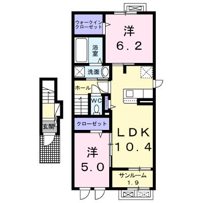 サイモンＴＨＲＥＥ 205【管理NO：1-025012301-02050】 ★家具家電は申し込み後に搬入します 2026年08月中旬入居可能の物件画像