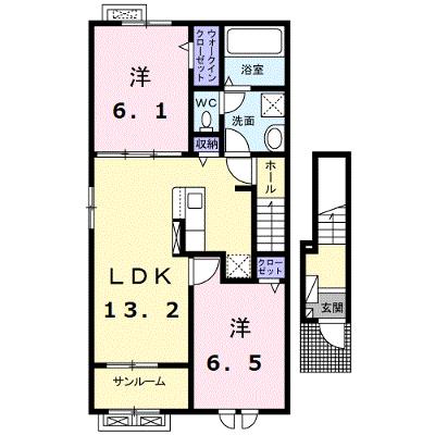 兆　Ⅱ 201【管理NO：1-027091102-02010】 ★家具家電は申し込み後に搬入します 2026年08月上旬入居可能の物件画像