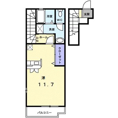アイリス　Ｃ 203【管理NO：1-013711901-02030】 ★家具家電は申し込み後に搬入します 2026年07月下旬入居可能の物件画像