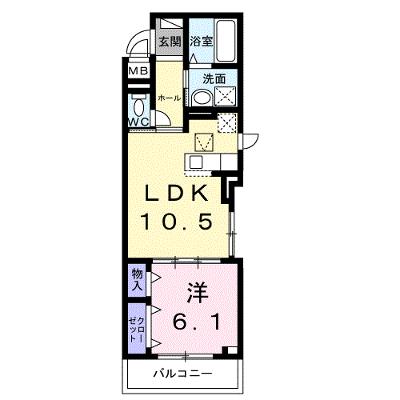 クラリエートⅡ 101【管理NO：1-027869901-01010】 ★家具家電は申し込み後に搬入します 2026年09月中旬入居可能の物件画像