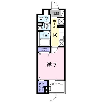 ルピナスⅢ 102【管理NO：1-023537601-01020】 ★家具家電は申し込み後に搬入します 2026年07月下旬入居可能の物件画像