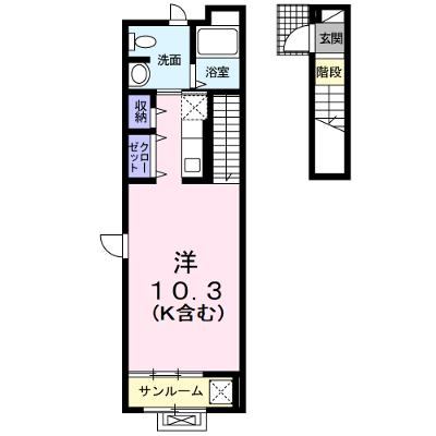 アランチャ 205【管理NO：1-021824901-02040】 ★家具家電は申し込み後に搬入します★の物件画像