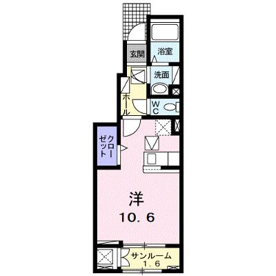 ドゥーベル 102【管理NO：1-026667301-01020】 ★家具家電は申し込み後に搬入します★の物件画像