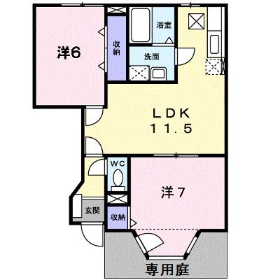 フォレストガーデンⅡ 102【管理NO：1-006854202-01020】 ★家具家電は申し込み後に搬入します★の物件画像