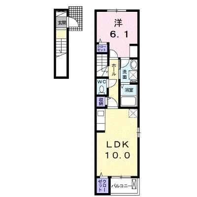 エリザ 201【管理NO：1-026963701-02010】 ★家具家電は申し込み後に搬入しますの物件画像