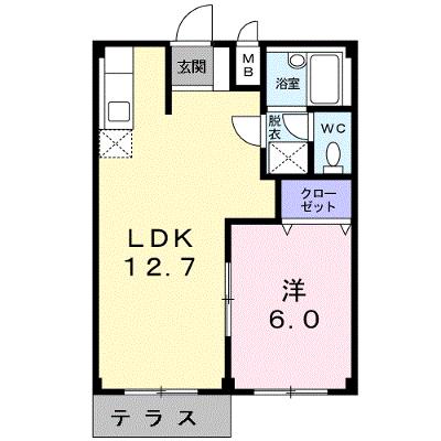 エルディム鈴鷺Ｂ 103【管理NO：1-003616001-01030】 ★家具家電は申し込み後に搬入します 2026年08月上旬入居可能の物件画像