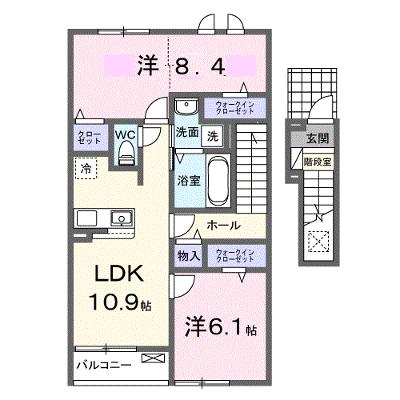 アルモニー 203【管理NO：1-028440101-02030】 ★家具家電は申し込み後に搬入しますの物件画像