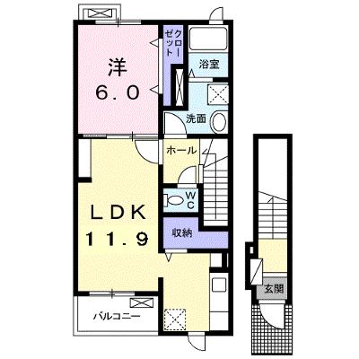 ベルレージュ 202【管理NO：1-022809901-02020】 ★家具家電は申し込み後に搬入します★の物件画像