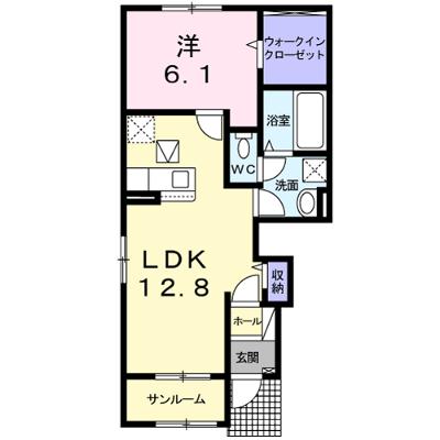 楓　Ⅰ 101【管理NO：1-026522101-01010】 ★家具家電は申し込み後に搬入しますの物件画像
