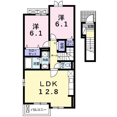 プラシードⅣ 202【管理NO：1-017539601-02020】 ★家具家電は申し込み後に搬入します 2026年07月中旬入居可能の物件画像