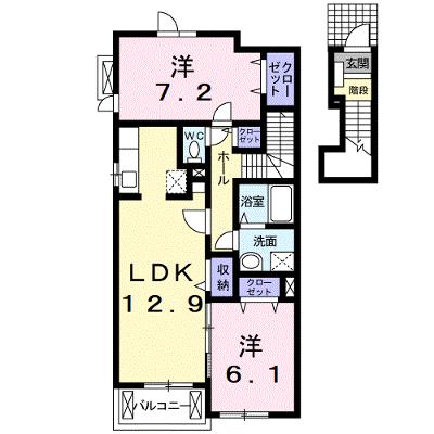 シャルマン　メゾン 202【管理NO：1-016210301-02020】 ★家具家電は申し込み後に搬入しますの物件画像