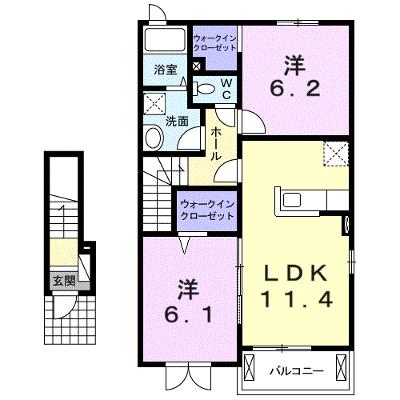 メゾン相生Ⅱ 203【管理NO：1-020535401-02030】 ★家具家電は申し込み後に搬入します 2026年07月上旬入居可能の物件画像