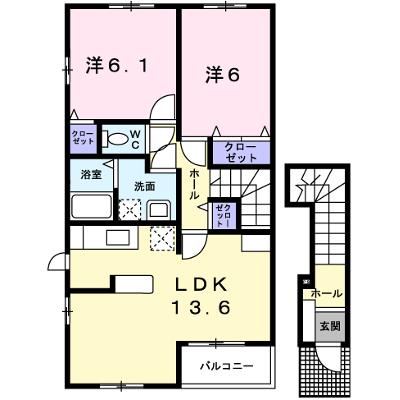 カトレーヴⅤ 201【管理NO：1-013242202-02010】 ★家具家電は申し込み後に搬入します 2026年08月上旬入居可能の物件画像