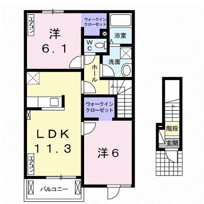 ディオーネ・ジエータ紀ノ川Ⅱ 202【管理NO：1-017846801-02020】 ★家具家電は申し込み後に搬入します 2026年09月上旬入居可能の物件画像