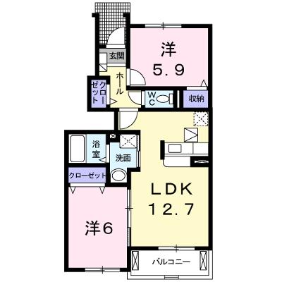 シャノアール　中迫 103【管理NO：1-014760401-01030】 ★家具家電は申し込み後に搬入します★の物件画像