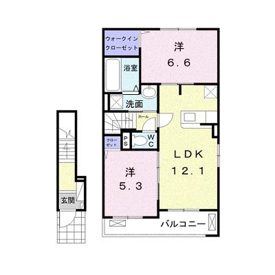 プランドールⅠ 204【管理NO：1-025182701-02040】 ★家具家電は申し込み後に搬入しますの物件画像