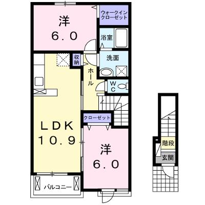 ハッピースマイルビラⅣ 202【管理NO：1-020657104-02020】 ★家具家電は申し込み後に搬入します★ ★2026年08月上旬入居可能★の物件画像