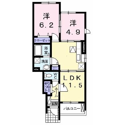 ヒルズ宮司Ⅰ 102【管理NO：1-015810501-01020】 ★家具家電は申し込み後に搬入します★ ★2026年08月下旬入居可能★の物件画像