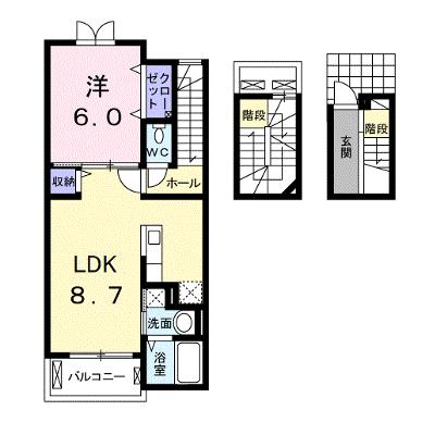 プレステージⅢ 302【管理NO：1-021174201-03020】 ★家具家電は申し込み後に搬入します★ ★2026年08月中旬入居可能★の物件画像