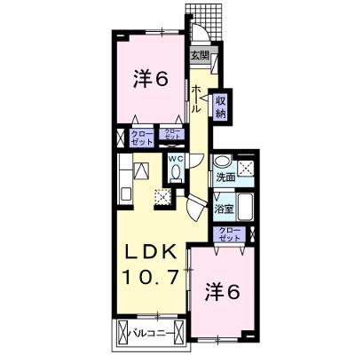 カーサフェリーチェ 104【管理NO：1-017556701-01040】 ★家具家電は申し込み後に搬入します★の物件画像