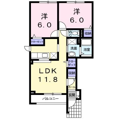 メゾン南Ⅱ 101【管理NO：1-015553401-01010】 ★家具家電は申し込み後に搬入します★ ★2026年09月中旬入居可能★の物件画像