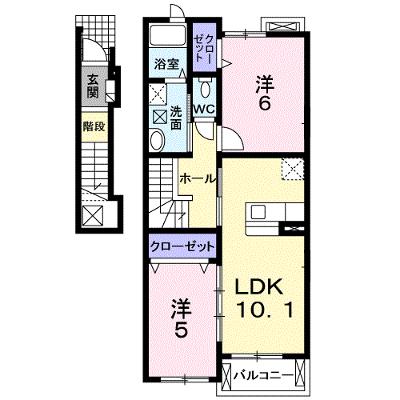 ニュープレイス　Ｂ 202【管理NO：1-015364702-02020】 ★家具家電は申し込み後に搬入します 2026年08月上旬入居可能の物件画像