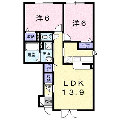 サム・ソラーレ 102【管理NO：1-017070601-01020】 ★家具家電は申し込み後に搬入します★の物件画像
