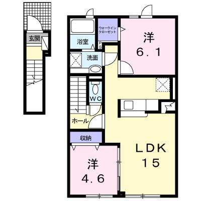 Ｃａｓａ環（カーサたまき） 202【管理NO：1-022421701-02020】 ★家具家電は申し込み後に搬入します 2026年08月下旬入居可能の物件画像