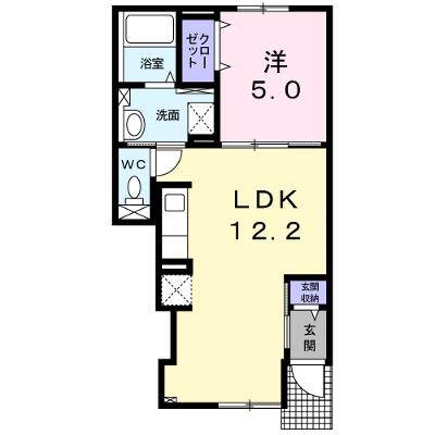 フルール 102【管理NO：1-022765301-01020】 ★家具家電は申し込み後に搬入します 2026年08月中旬入居可能の物件画像