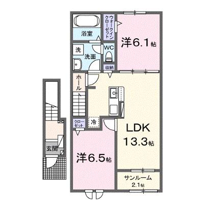 ヒカルサ仁井田 203【管理NO：1-028062801-02030】 ★家具家電は申し込み後に搬入します★の物件画像