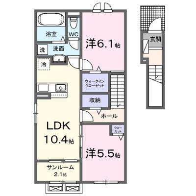ルーチェ 205【管理NO：1-026902201-02050】 ★家具家電は申し込み後に搬入します★ ★2026年08月下旬入居可能★の物件画像