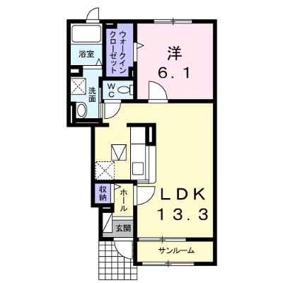 フルール・ブランシュⅢ 102【管理NO：1-019831301-01020】 ★家具家電は申し込み後に搬入します★ ★2026年09月上旬入居可能★の物件画像
