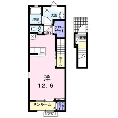 酒田グリーンハウス 202【管理NO：1-024708301-02020】 ★家具家電は申し込み後に搬入します 2026年08月下旬入居可能の物件画像