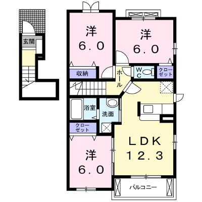 キャニオン 201【管理NO：1-016197701-02010】 ★家具家電は申し込み後に搬入します★ ★2026年09月上旬入居可能★の物件画像