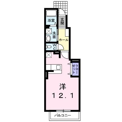 カーサＫ　Ⅱ 103【管理NO：1-018706501-01030】 ★家具家電は申し込み後に搬入します★の物件画像