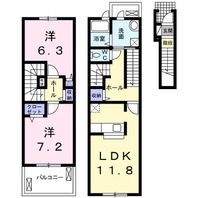 ＣＥＬＥＳＴＩＮＯ 207【管理NO：1-016983401-02070】 ★家具家電は申し込み後に搬入します 2026年08月中旬入居可能の物件画像