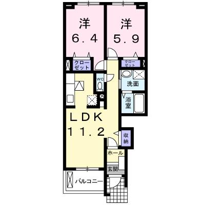 ベル　プランタン 105【管理NO：1-017528901-01050】 ★家具家電は申し込み後に搬入します 2026年08月中旬入居可能の物件画像