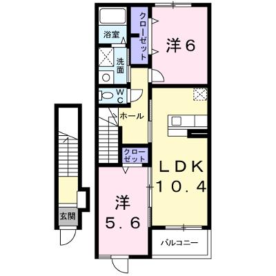 ブル　マーレ 202【管理NO：1-016961301-02020】 ★家具家電は申し込み後に搬入します★の物件画像