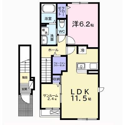サンリット 204【管理NO：1-027664701-02040】 ★家具家電は申し込み後に搬入します★ ★2026年08月中旬入居可能★の物件画像