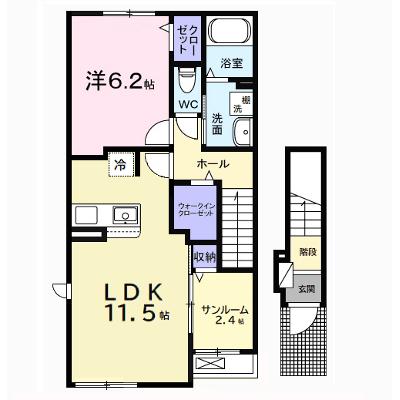 サンリット 201【管理NO：1-027664701-02010】 ★家具家電は申し込み後に搬入します★ ★2026年08月中旬入居可能★の物件画像
