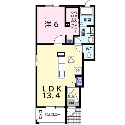 グランド　ソレイユⅠ 101【管理NO：1-020236501-01010】 ★家具家電は申し込み後に搬入します★ ★2026年08月下旬入居可能★の物件画像