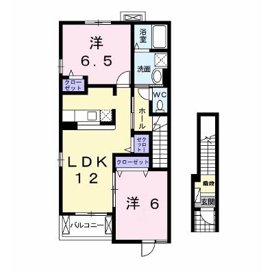 プラシード 201【管理NO：1-014355201-02010】 ★家具家電は申し込み後に搬入します★の物件画像