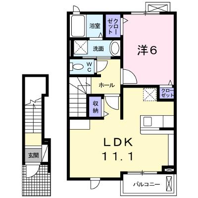 ココ　ジョンヌ 203【管理NO：1-017195001-02030】 ★家具家電は申し込み後に搬入します 2026年09月中旬入居可能の物件画像