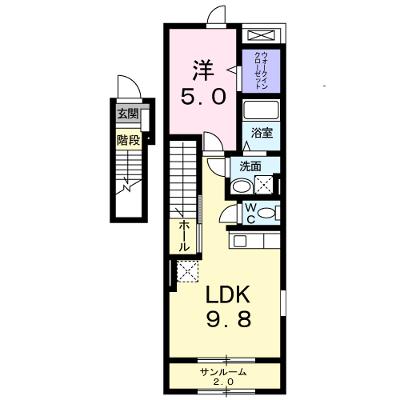 シヴェール 201【管理NO：1-018080101-02010】 ★家具家電は申し込み後に搬入します 2026年08月中旬入居可能の物件画像