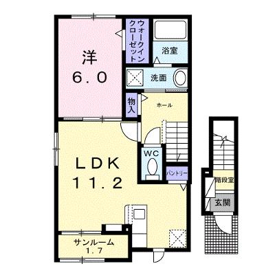 カーサ・ヴァンベールⅡ 201【管理NO：1-027841002-02010】 ★家具家電は申し込み後に搬入します 2026年07月中旬入居可能の物件画像