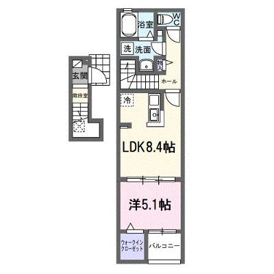 レインボー 202【管理NO：1-028224401-02020】 ★家具家電は申し込み後に搬入します★の物件画像
