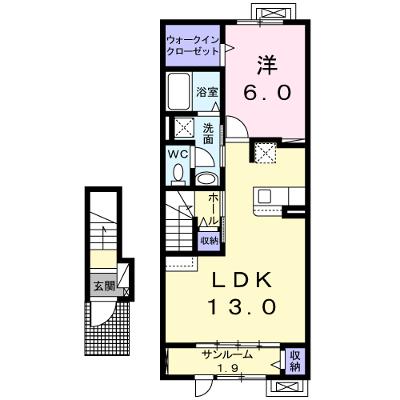 エソール中川 202【管理NO：1-025482901-02020】 ★家具家電は申し込み後に搬入します 2026年08月中旬入居可能の物件画像