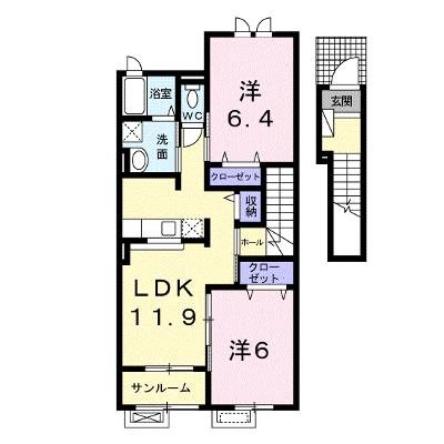 エス・ボナール 202【管理NO：1-016222901-02020】 ★家具家電は申し込み後に搬入します★ ★2026年11月上旬入居可能★の物件画像