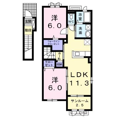 セレノⅠ 201【管理NO：1-019809901-02010】 ★家具家電は申し込み後に搬入します 2026年08月下旬入居可能の物件画像